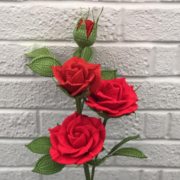 Hybrid Tea Rose Crochet Pattern