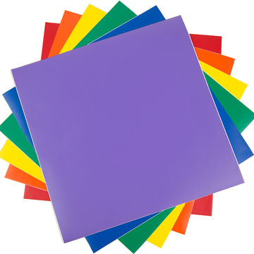 Silhouette America Silhouette Vinyl Sampler Pack 12"X12" 6/Pkg (on A Roll) - Red, Orange, Yellow, Green, Blue, Violet