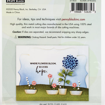 Penny Black Creative Dies - Buckets Of Flowers