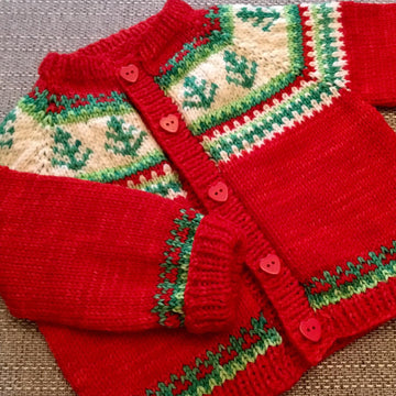 Christmas tree cardigan