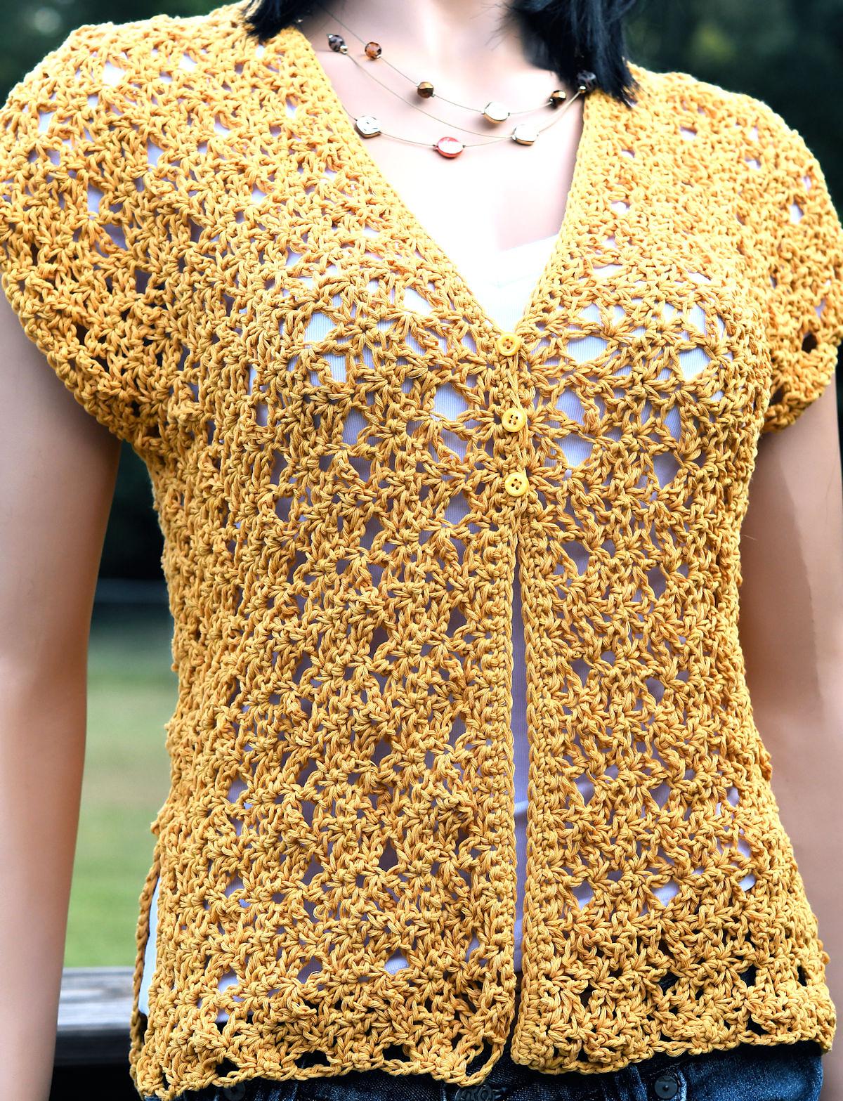 Harvest Flowers Vest