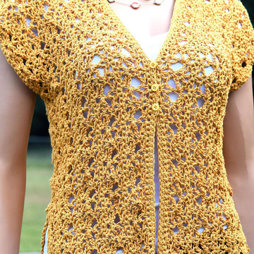 Harvest Flowers Vest