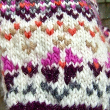 Beach Roses Hat & Mittens