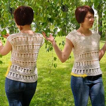 "Summer Breeze" Women's Lace Top, Sizes XS-3XL / "Sommerbrise" Damentop