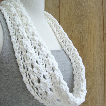 Spring Lace Infinity Scarf