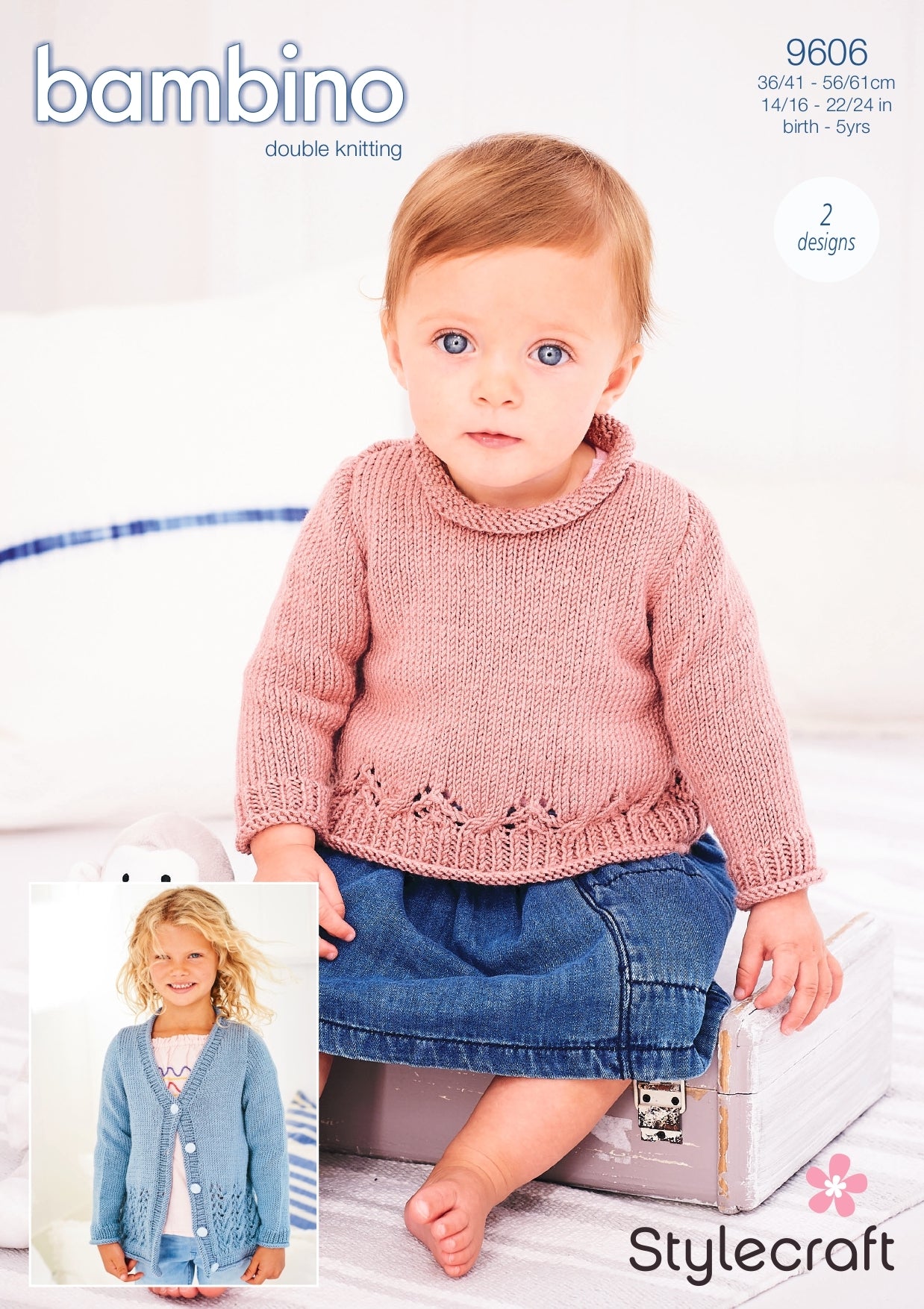 A-line Jumper and Cardigan in Stylecraft Bambino DK - 9606 - Downloadable PDF