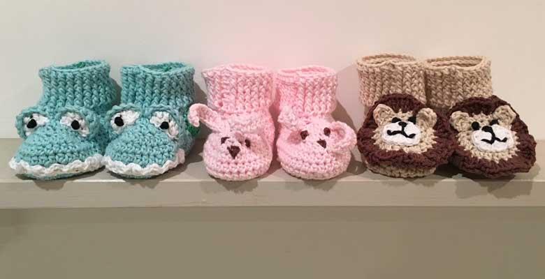 Crochet Animal Booties - Lion, Monster and Bunny Rabbit