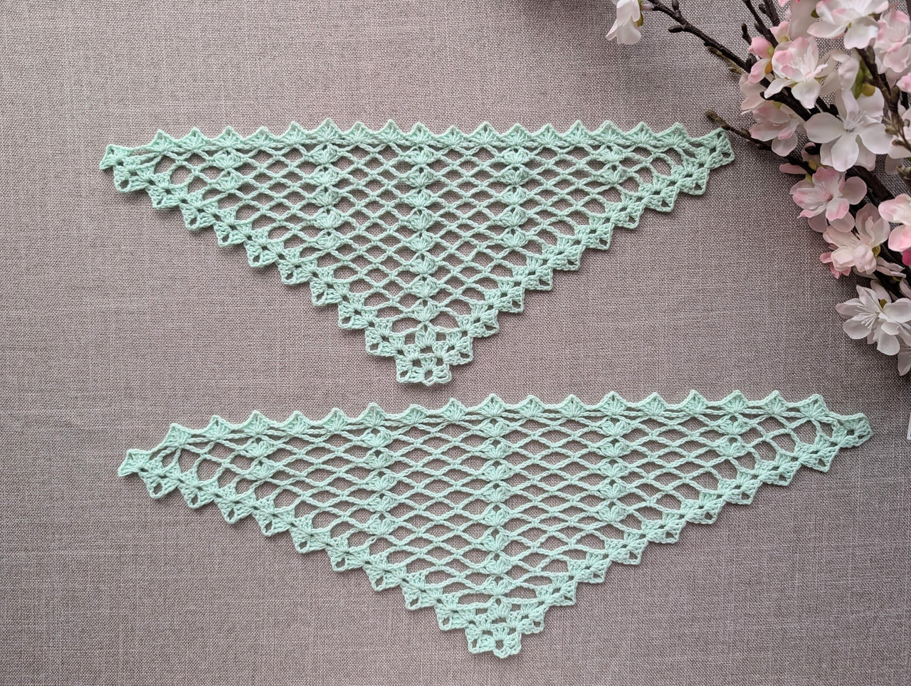 2 in 1: Crochet Bandana/Shawl/Baktus #110