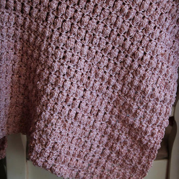 Blush On The Rose Afghan