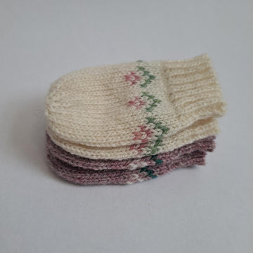Flower Baby Mitts