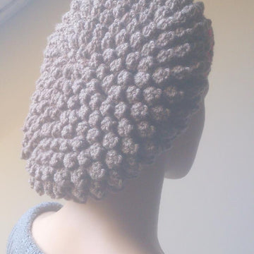 PopCorn stitch Slouch Hat