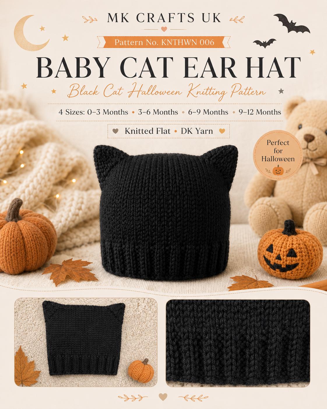 Cat ears baby hat