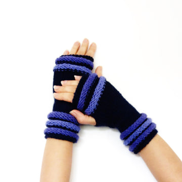 Ribbed Fingerless Mitts