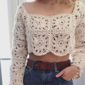 Granny square sweater