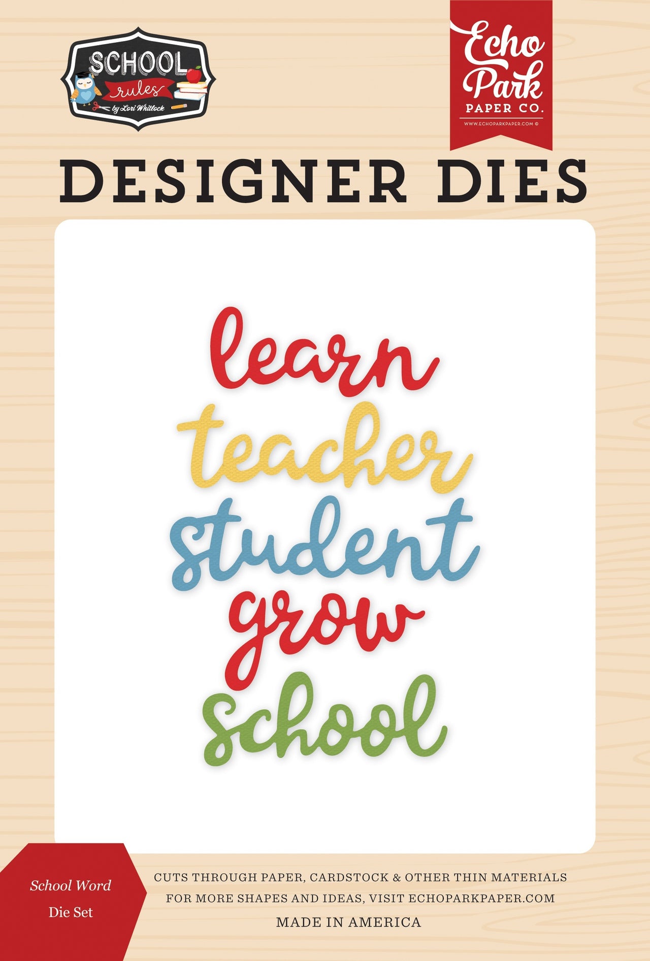 Echo Park Paper Echo Park Dies - School, School Rules