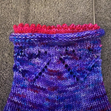 Hearts locked together socks