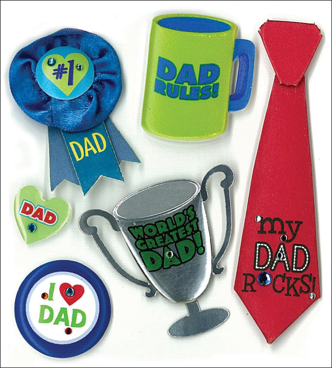 Jolee's Boutique Dimensional Stickers - No. 1 Dad