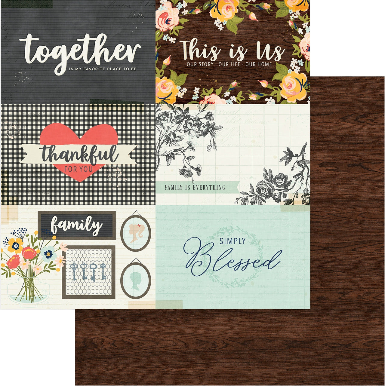 Photoplay Paper We Are Family Double-Sided Cardstock 12"X12" - Our Story