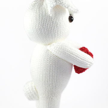 Valentine bunny rabbit knitting pattern 19038