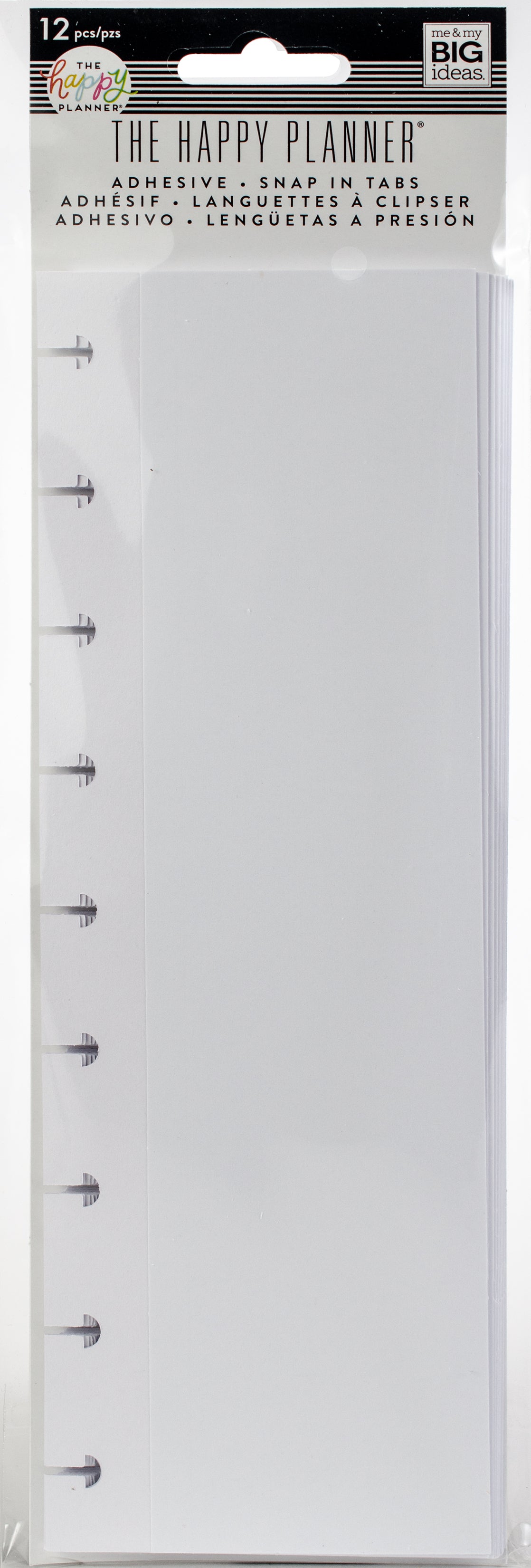 The Happy Planner Medium Adhesive Snap-In Tabs 12/Pkg - 378875