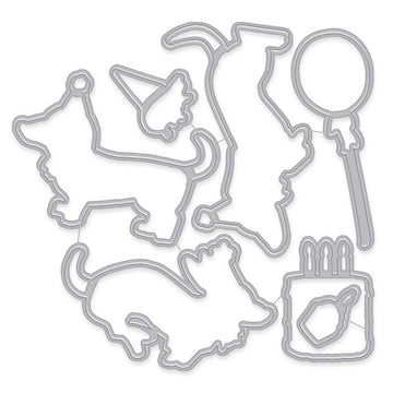 Hero Arts Frame Cut Dies - Birthday Paw-ty