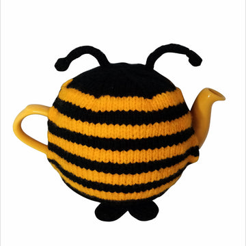 Happy bee tea cozy
