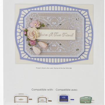 Spellbinders Flourished Fretwork Etched Die By Becca Feeken - Fluted Tracery