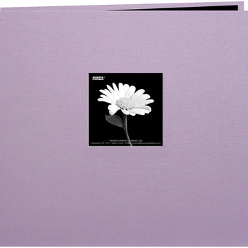Pioneer Book Cloth Cover Post Bound Album 8"X8" - Misty Lilac