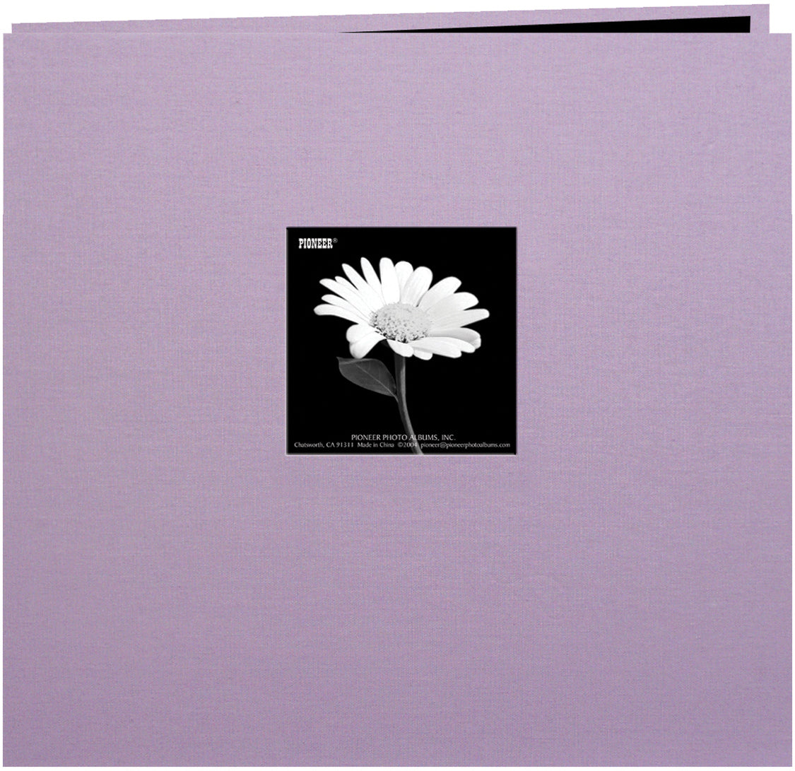 Pioneer Book Cloth Cover Post Bound Album 8"X8" - Misty Lilac