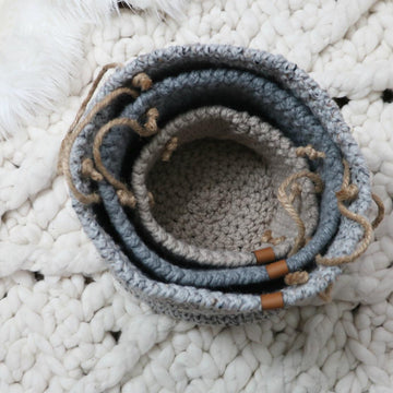 Rustic Farmhouse Nesting Baskets
