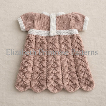 Herringbone Doll Dress Knitting Pattern P33