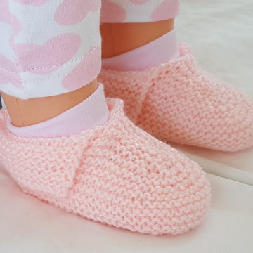 Jessica - 4ply baby shoes or slippers