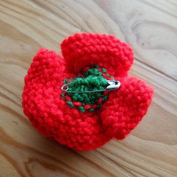 Knitted Blossom Pin