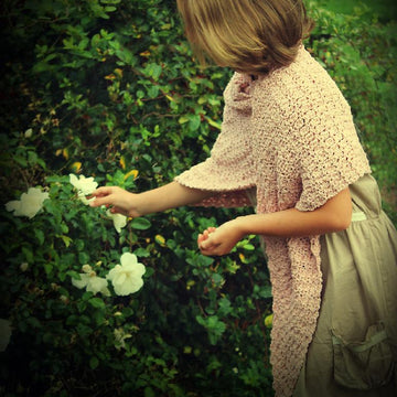 Blush On The Rose Shawl