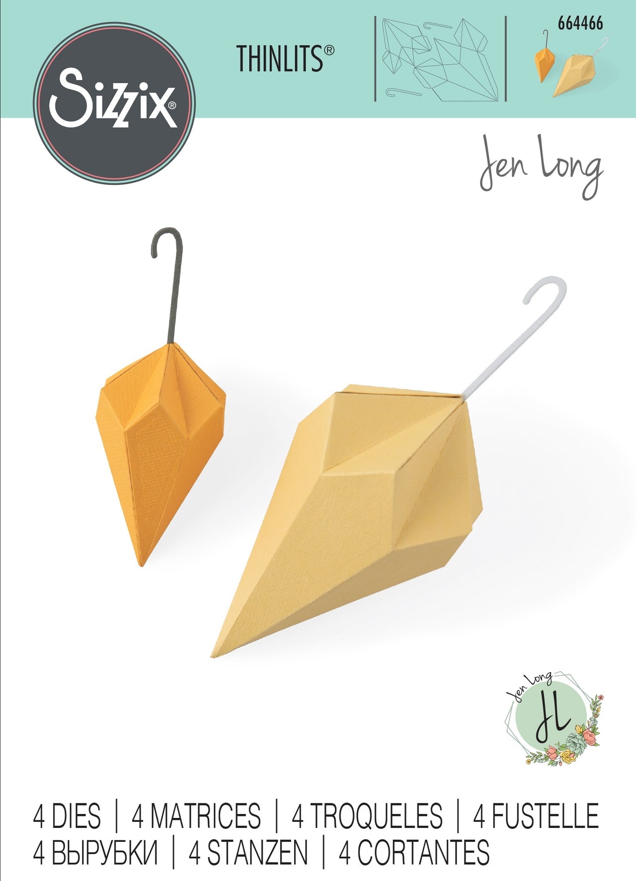 Sizzix Thinlits Dies By Jen Long 2/Pkg - Geometric Ornaments