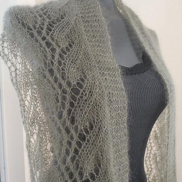 #154 Gossamer One-Ball Lace Scarf