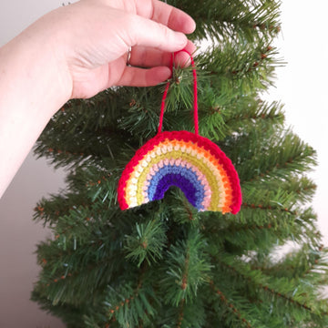 Little Rainbow applique/tree decoration
