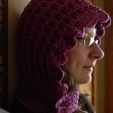 Cabled Hooded Cowl