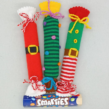 Christmas Sweet Tube Knitting Pattern Smarties Jelly Tots Fruit Pastilles