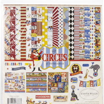 Echo Park Paper Carta Bella Collection Kit 12"X12" - Circus