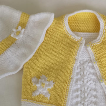 Daisy Dress, Cardigan and Sun Hat