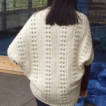 Easy Cable Crochet Shrug