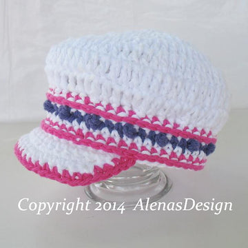 Banded Newsboy Baby Hat