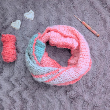 Crochet Rose Garden Scarf Pattern