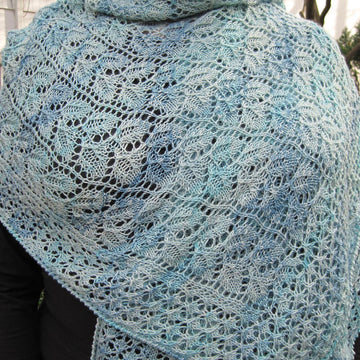 Red Bud Leaf Lace Shawl