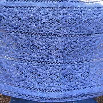 Trim Cable Lace Shawl