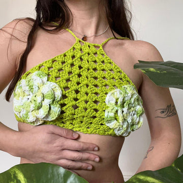 Flowers Halter Top