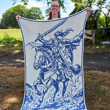 Noble Knight | Medieval Fantasy Crochet Blanket
