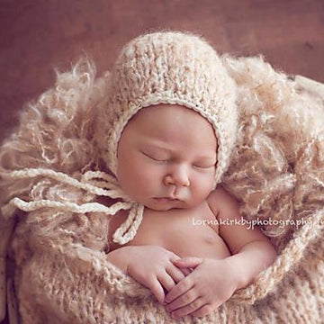 #42 Newborn fluffy bonnet