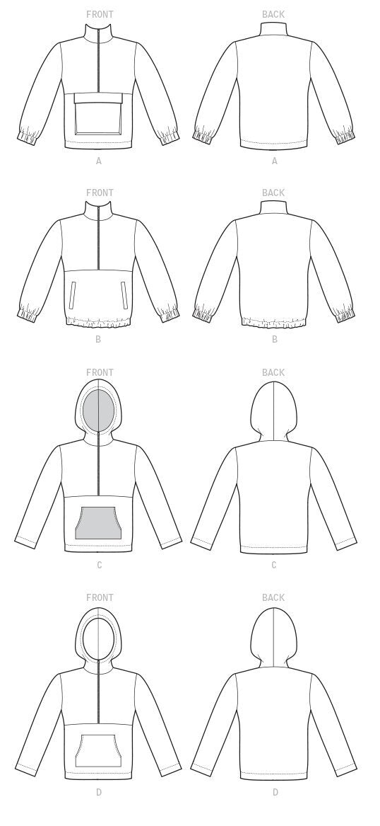 McCall's Misses' and Men's Jackets M7986 - Sewing Pattern